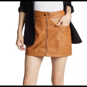 Free People | High A-Line Vegan Skirt | Rust Copper size 4